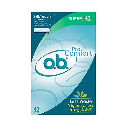 o.b. o.b. Pro Comfort Applicator Free Digital Tampons, Super - 40 Count