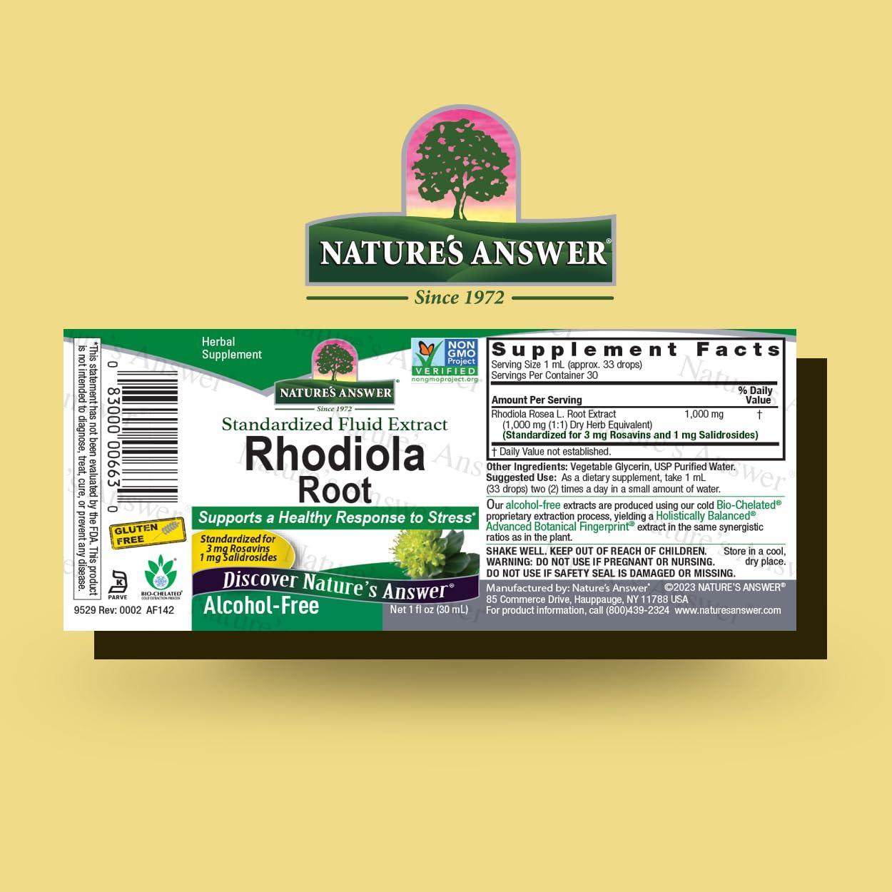 Nature's Answer Nature's Answer Rhodiola