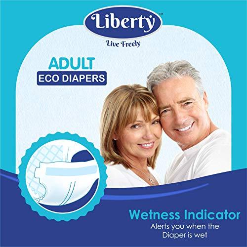 Liberty Liberty Adult Diaper, Medium -30 Count (3 Pack * 10 Pcs) (76-101 Cms || 30-40 Inch)