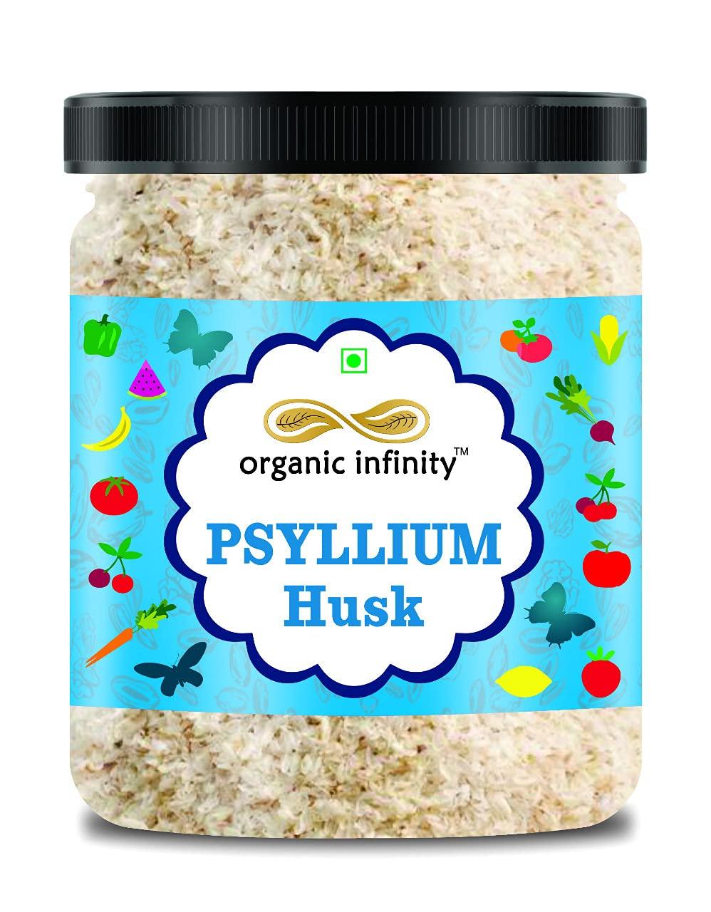 organic infinity Organic Infinity Psyllium Husk/Isabgol Husk (Sat - Isabgol) Fibre Support - 500 Gm By Organic Infinity - Powder