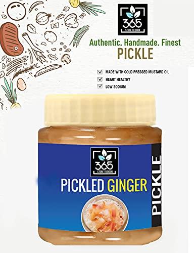 365 STORE TO DOOR 365 STORE TO DOOR Ginger Pickle, 500g | Adrak Ka Achaar | Without Oil | Homemade, No Preservatives, No Oil | 100% Pure & Hygiene | Ready to Eat