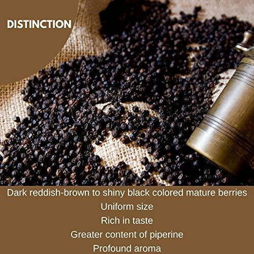 BOTLEAF BOTLEAF Black Pepper Whole 250 GM Extra Bold Size Fresh Kerala peppercorns from the farm Self Cultivated Thellissery Sabut Kali Mirch Golki Gota Pantry Golmorich Malabar Kalimiri Miriyalu 250gm