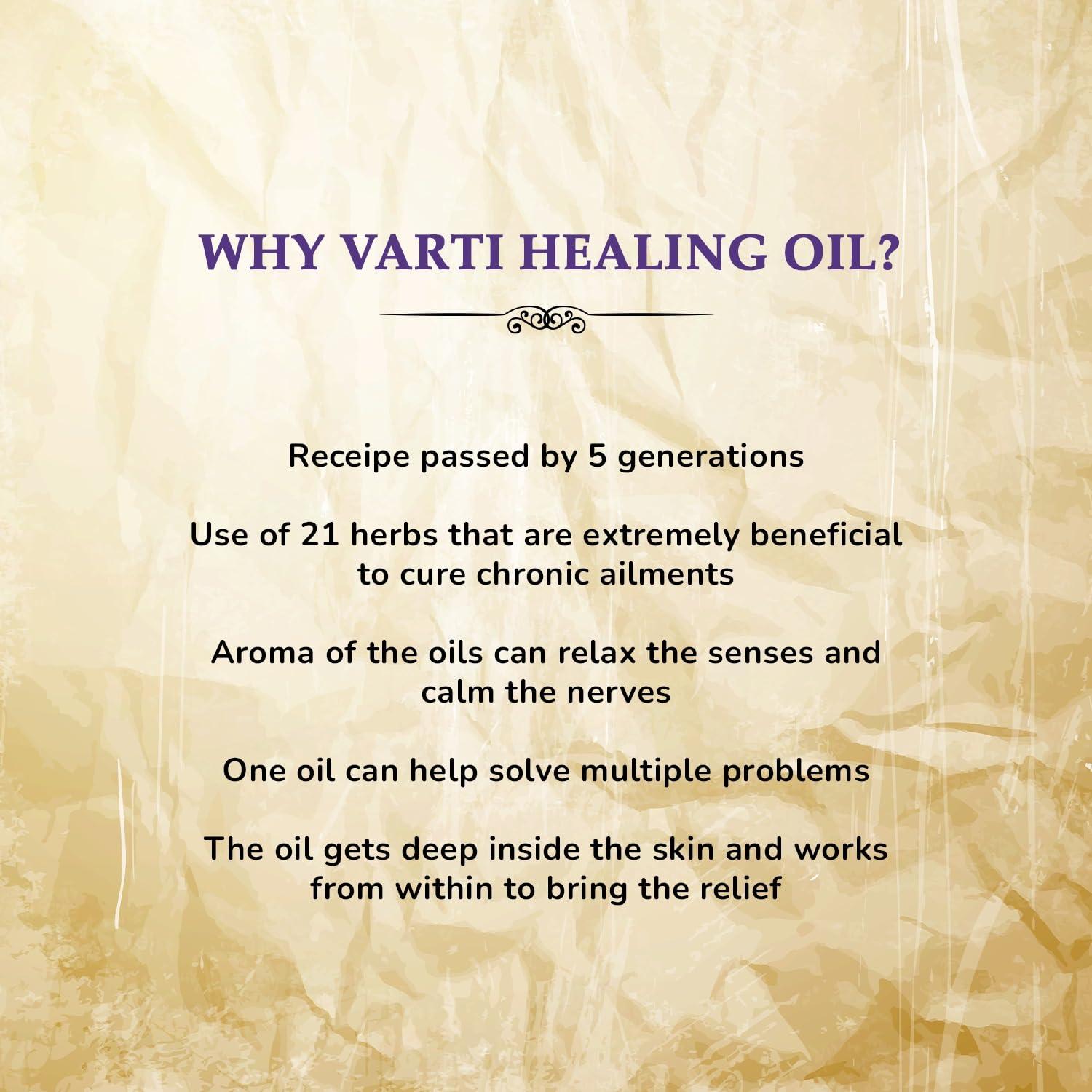 Varti Varti Pain Relief Roll On 10ml, Multipurpose Healing Oil Roll-On 10ml for Muscle & Joint Pain, 100% Ayurvedic & AYUSH Certified, Aromatherapy, Stress Relief, 21+ Ayurvedic herbs, Boosts Health & Wellness