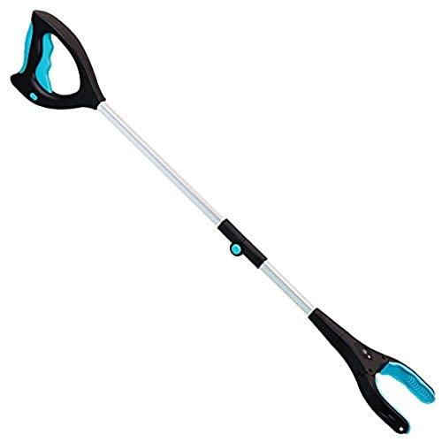 bkr BKR® Grab It Ratcheting Tool with LED Folding Grabber Stick Grab It Pick up Helping Hand Grabber Reach Arm Extension Tool (1)