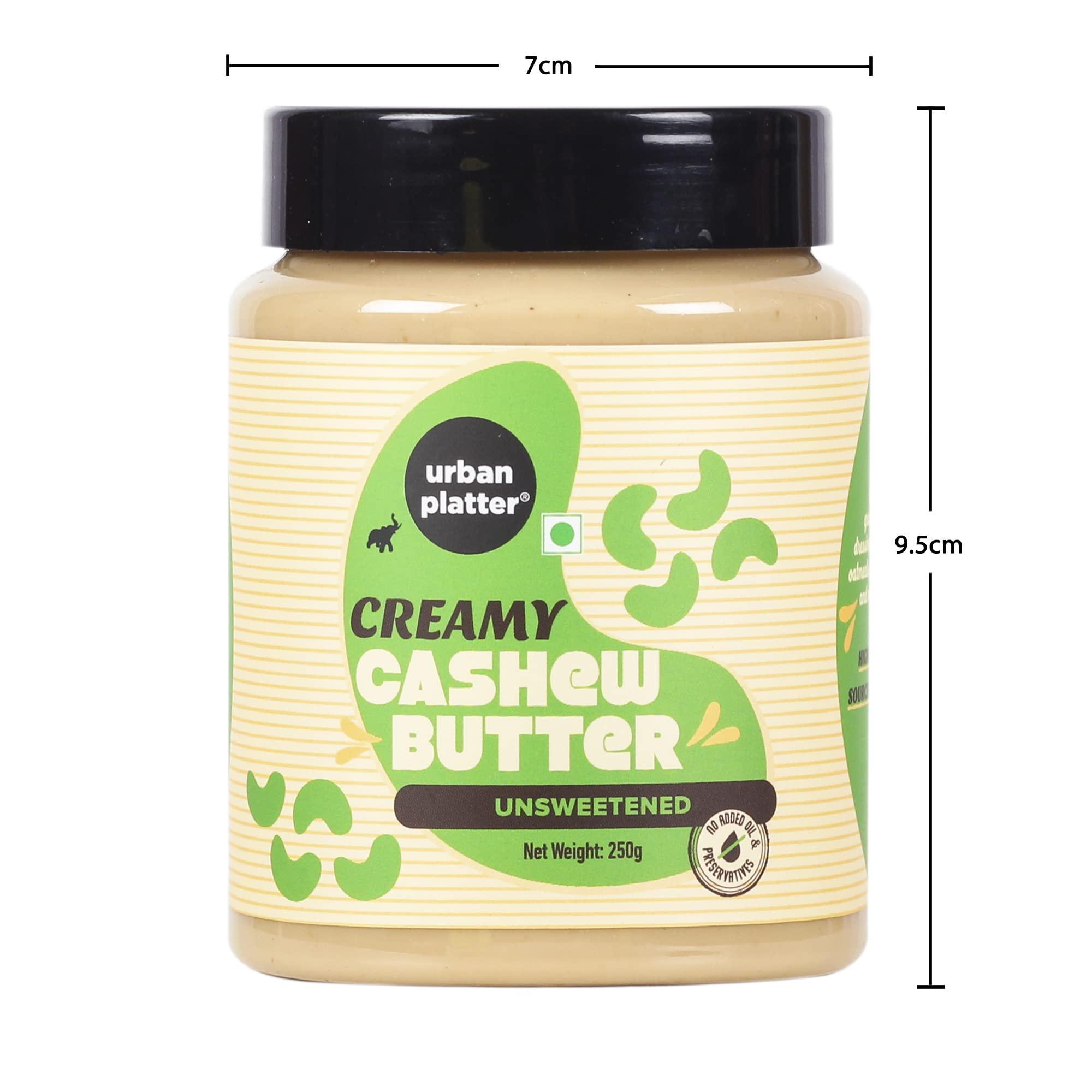 urban platter Urban Platter Cashew Butter, 250g [All Natural, No Hydrogenated oil, No preservatives]