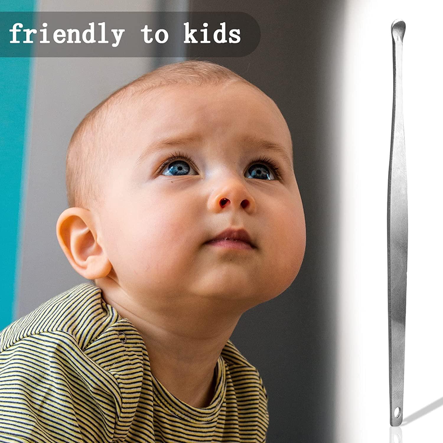 First Try First Try 6 Pieces Earwax Removal Kit with Brush and Storage Box | Stainless Steel Ear Cleaning Machine | Ear Curette Safety Cleaner | Medical Grade | for Adult and Baby (6 Pcs Set)