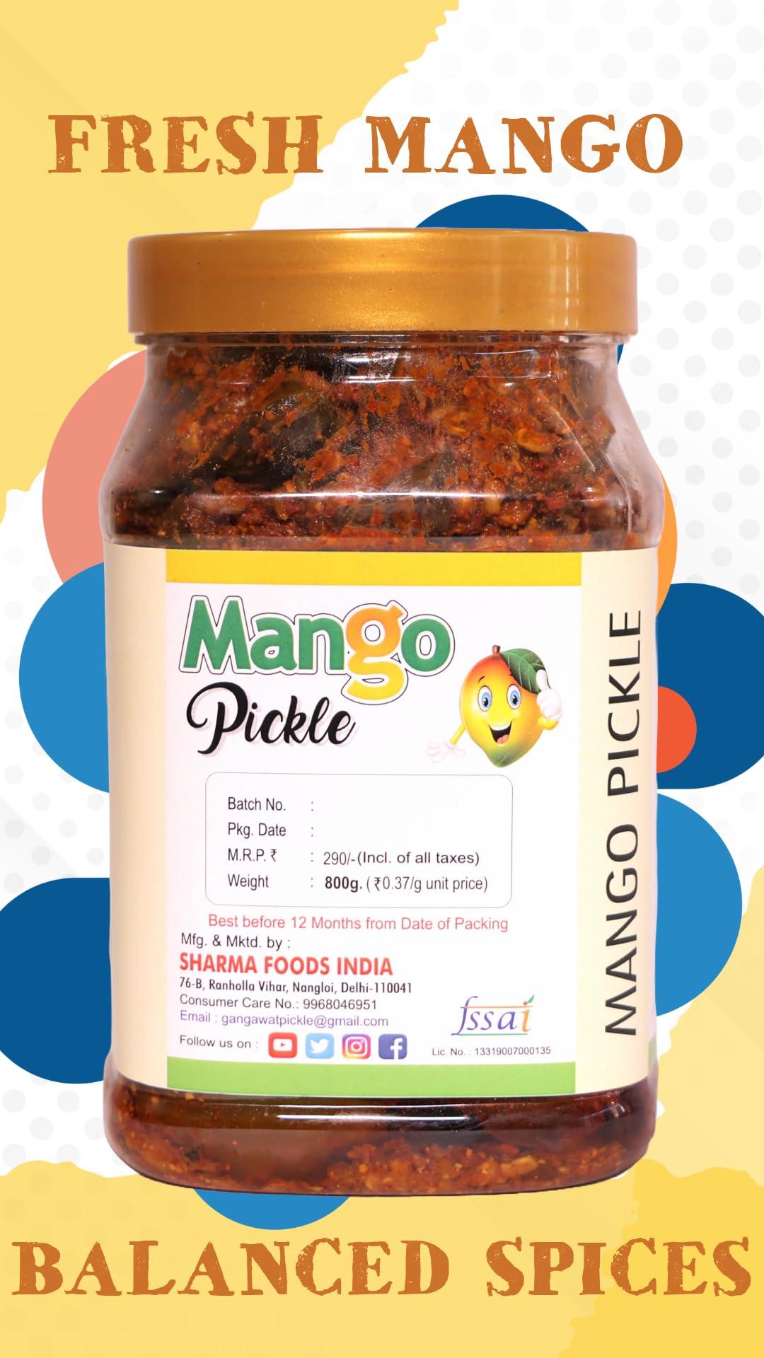 gangawat gangawat Mango Pickle (800GRAM) Aam Ka Achar.