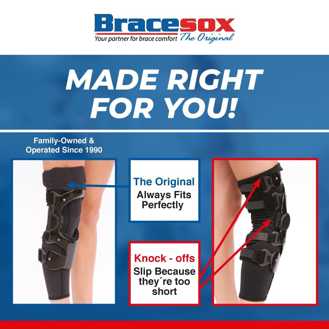 BraceSox Bracesox Knee Brace Undersleeve - Cotton/Lycra - Large