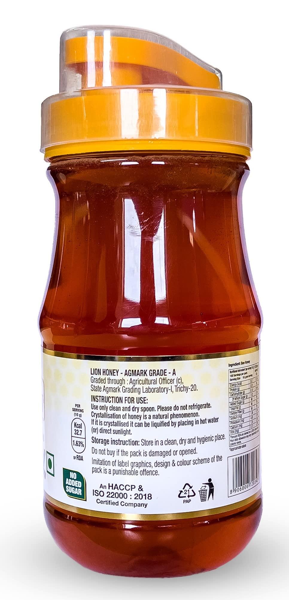 Lion Dates Lion Dates Lion Honey 1 kg - Originated from The Forests of Kashmir - Lion Kashmir honey 1kg