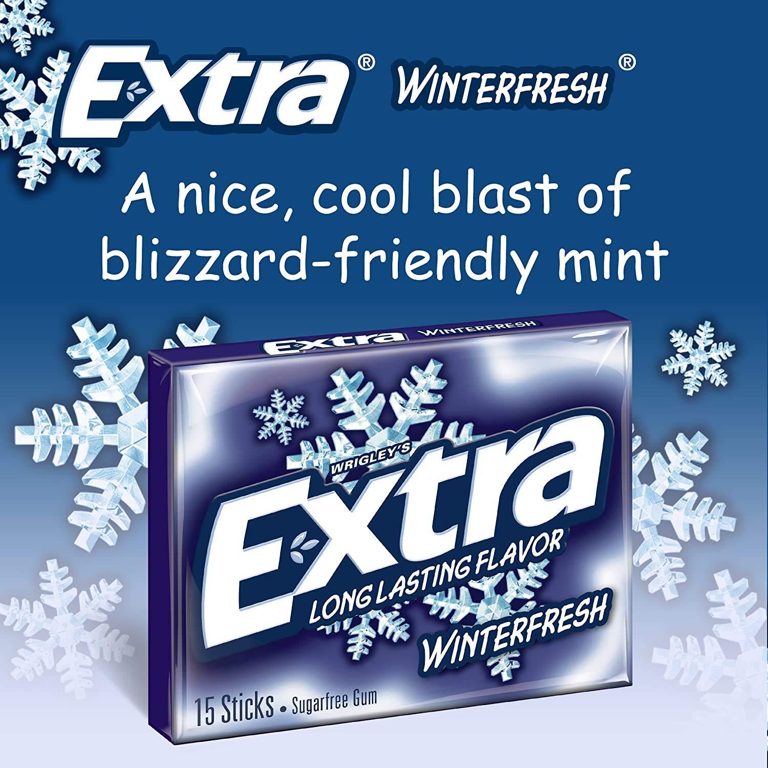 Wrigley's Wrigley's Extra Winterfresh Long Lasting Flavor, 2 x 40.5 g