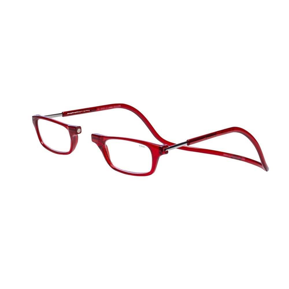 Generic VOK | BEST READING GLASSES | MAGNETIC ADJUSTABLE FRONT CONNECT READING GLASSES | ALL POWER AVAILABLE (+1.00 TO +4.00) (+3.00, Red)