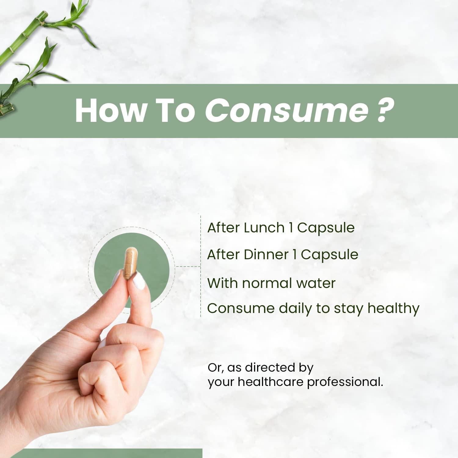 HIMALAYAN ORGANICS Himalayan Organics Plant Based Collagen Builder for Hair and Skin with Biotin and Vitamin C - 60 Veg Capsules