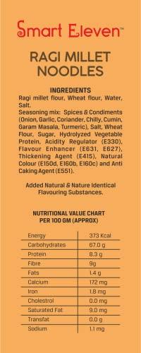 Smart Eleven Smart Eleven Healthy Millet Noodles | Zero Maida, Zero Wheat & Preservative Free Noodles (175 gm each pack) (Ragi, Pack of 5)
