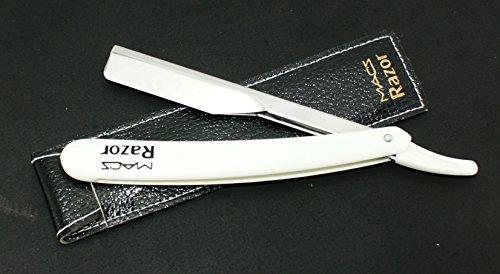 MacRazors+Products Professional Barber Straight Edge Barber Razors Macs Brand-50-01 (White Handle Razors)