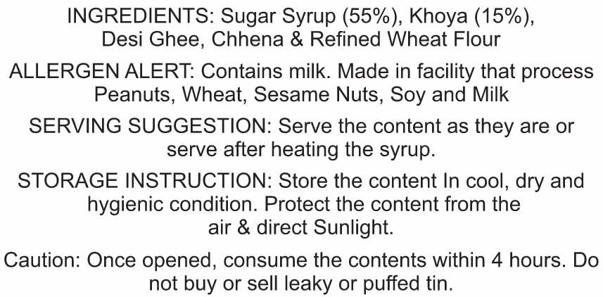 UTTAM ATM ANY TIME MITHAI Uttam Mini Gulab Jamun 1.25 Kg Box Pack, Desi Ghee, 30 Pieces per Box, Authentic Bikaneri Sweets, Ready to Eat