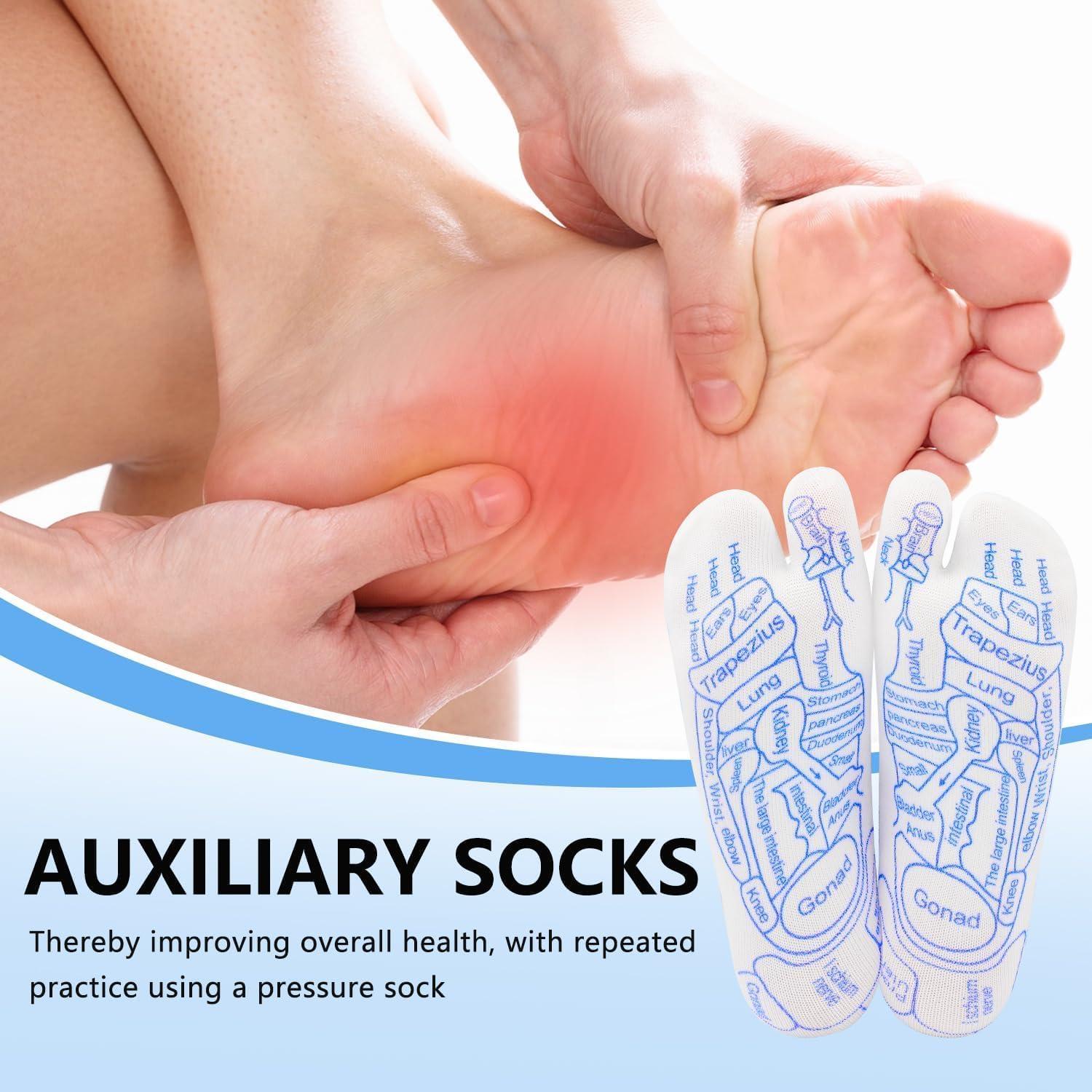 Wrixty Wrixty Reflexology Acupressure Socks, Foot Pain Relief Remedy for Men & Women Foot Massage