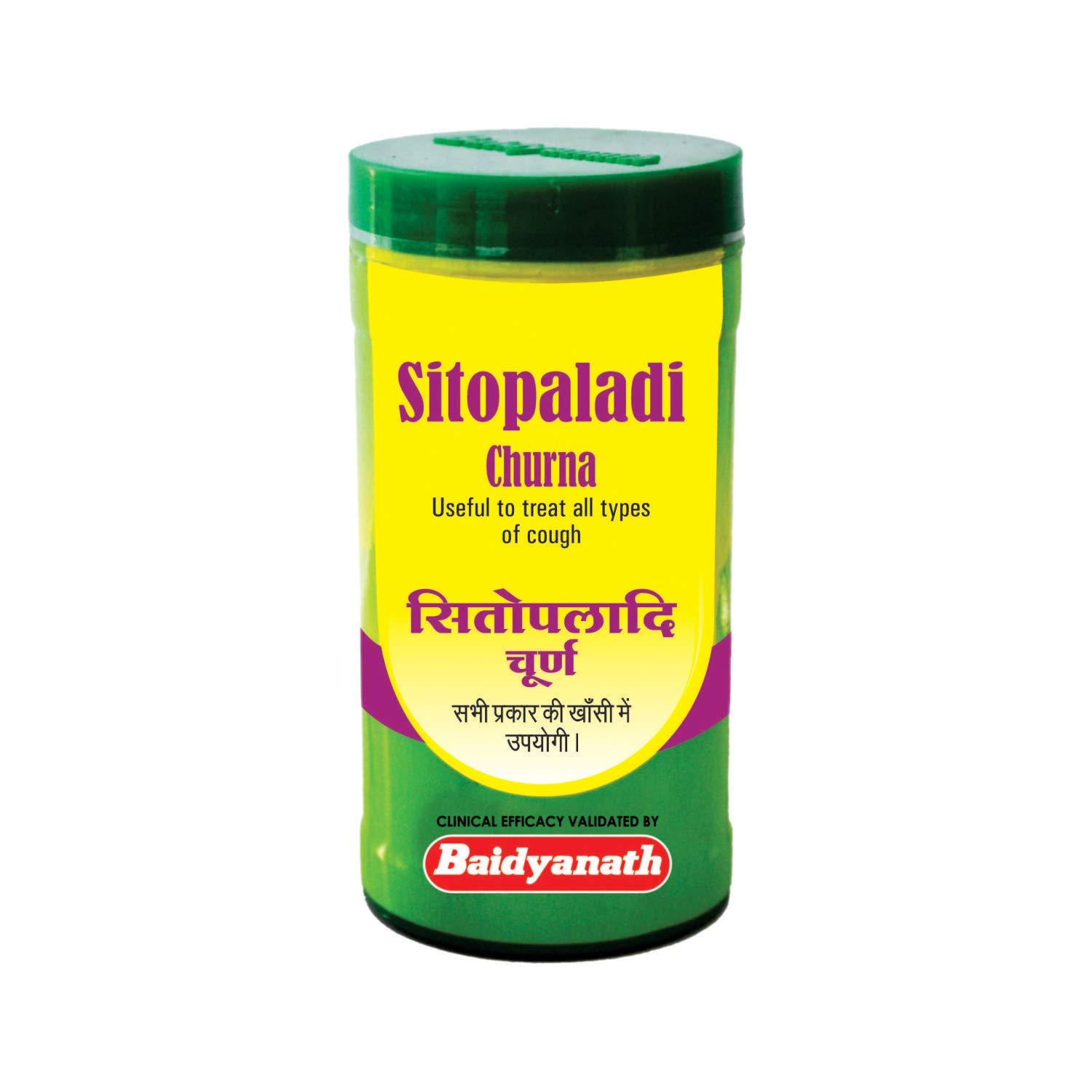 Baidyanath Asli Ayurved Baidyanath Asli Ayurved Sitopaladi Churna | Useful In All Types Of Cough - 60 G & Baidyanath Kasamrit Herbal Cough Syrup - 100 ml With Goodness of Adusa, Tulsi & Mulethi