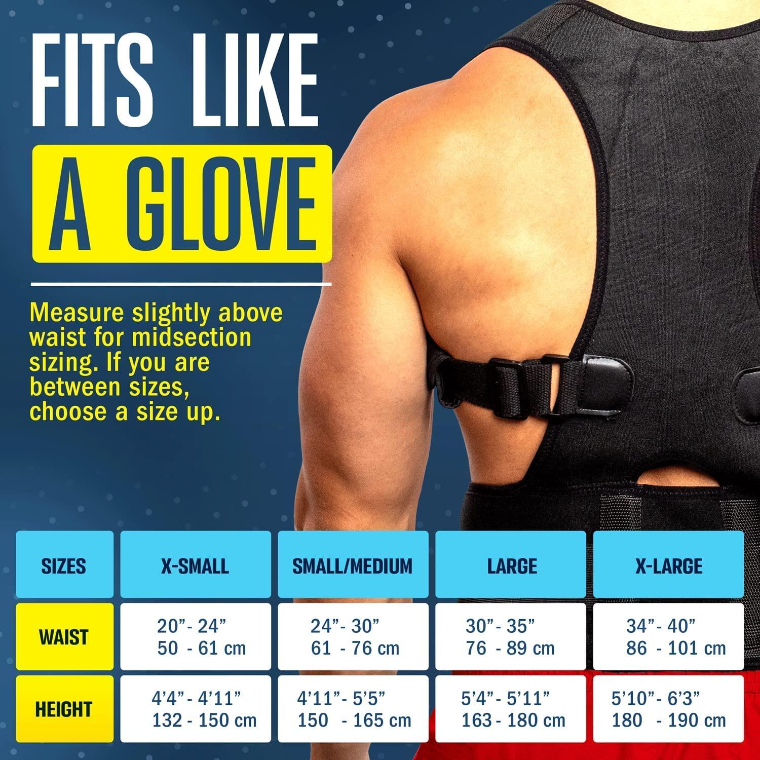 FlexGuard Support FlexGuard Posture Corrector for Women and Men - Back Brace for Posture, Adjustable Back Support Straightener Shoulder Posture Support for Pain Relief, Body Correction, X-Large (Pack of 1)