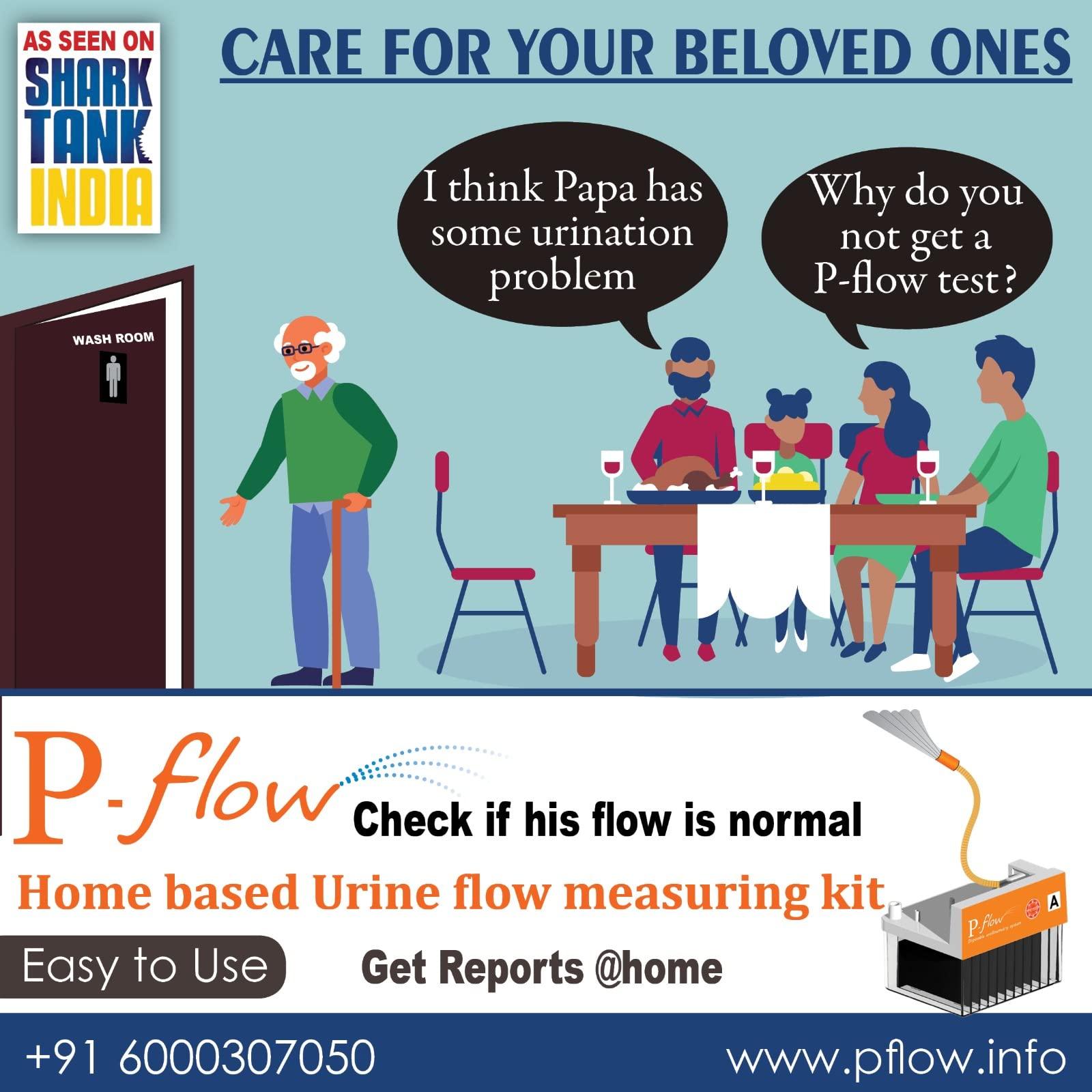 Generic Pflow homebased disposable urine flow and urine test kit (1 piece)