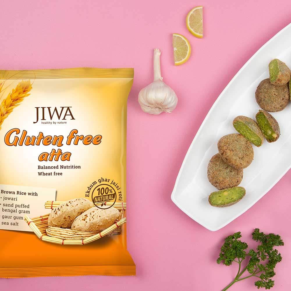 JIWA healthy by nature JIWA healthy by nature Gluten Free Atta/Flour, 1Kg & Multigrain Atta/Flour 1 Kg