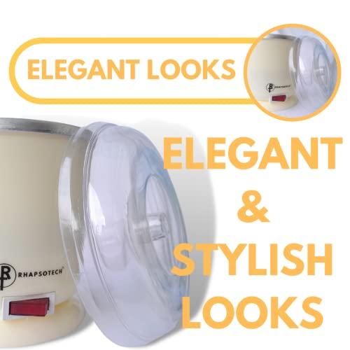 RHAPSOTECH Rhapsotech Wax Heater for Waxing | Wax Machine for Waxing with Auto Cut-Off Feature | Wax Heater for Waxing for Women | Automatic Wax Heater | (Cream)