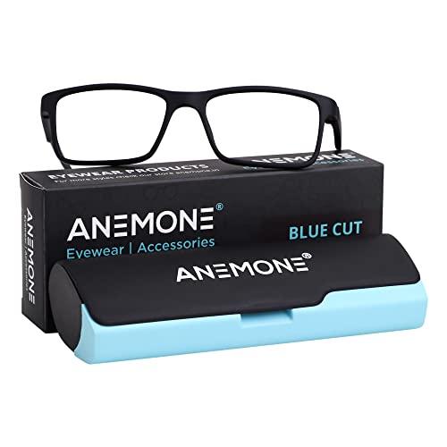 ANEMONE ANEMONE Bluecut Blue Light filter Computer Glasses For Eye Protection From Laptop Mobile Computer Screen Unisex Anti Glare Spectacles UV Protection Specs (Black)