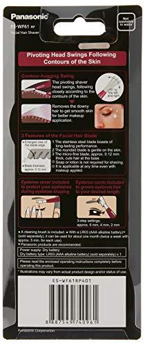 Panasonic Panasonic ES-WF61RP401 Women Facial Hair Shaver Trimmer with Eyebrow Shaper, Rouge Pink