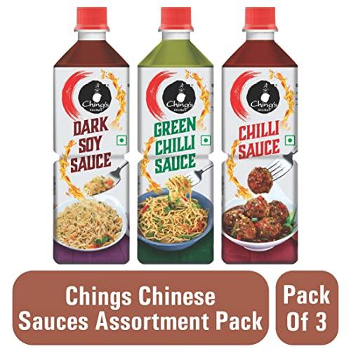 Chings Chings Chinese sauces Assortment Pack - Each Variant x 1 PACK OF 3