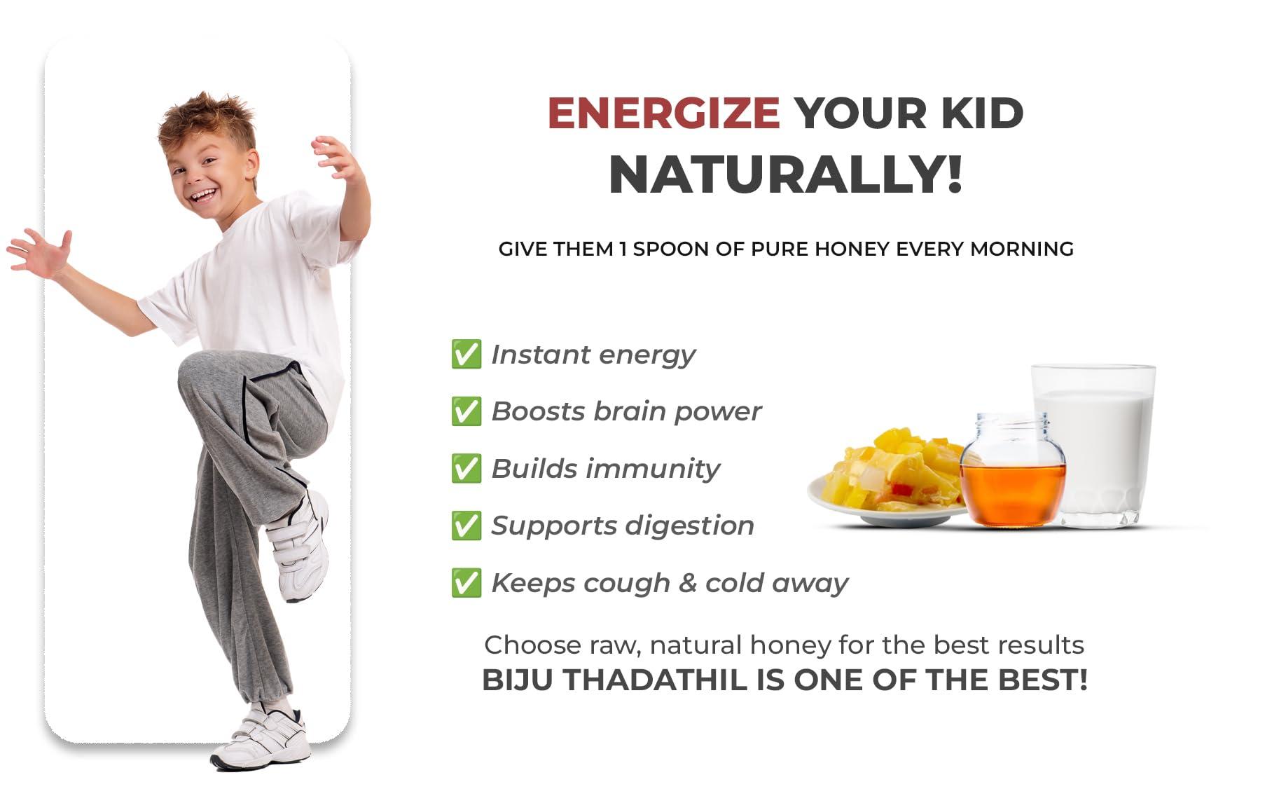 THADATHIL FARM RESORT THADATHIL FARM RESORT Ajwain Honey - Pure Natural Organic and Healthy Honey (Pack of 1 Kg)