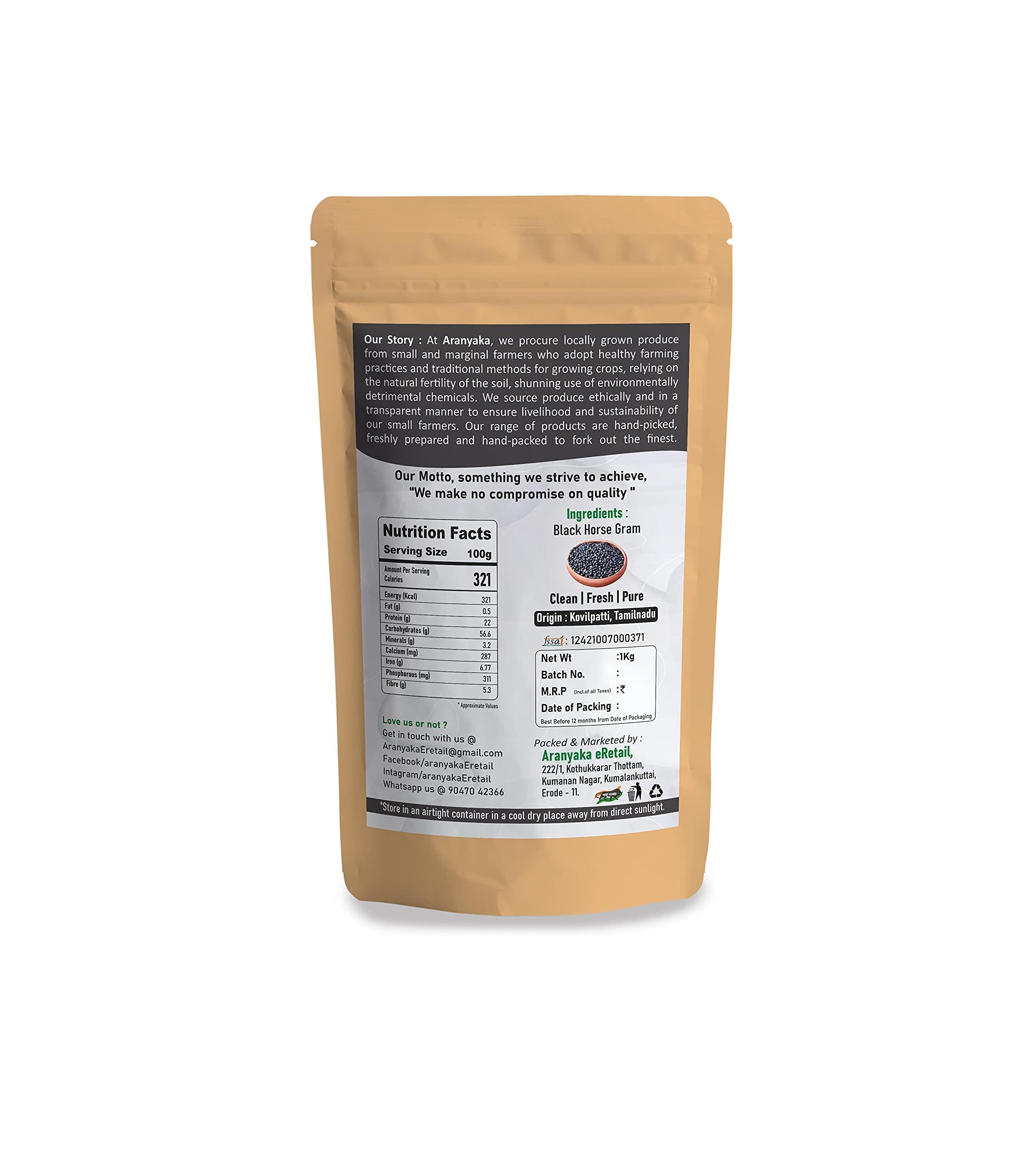 Aranyaka Aranyaka Black Horse gram (Whole) 1kg