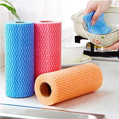 Arise Kitchen Towels Rolls Tissue Paper Rolls Towel For Wipes & Cleaning Home Napkins Reusable Paper Towel Tissue Rolls Origami Paper Washable & Reusable Multi purpose 2 Ply Tissues Pack of 3 (240 Sheets)