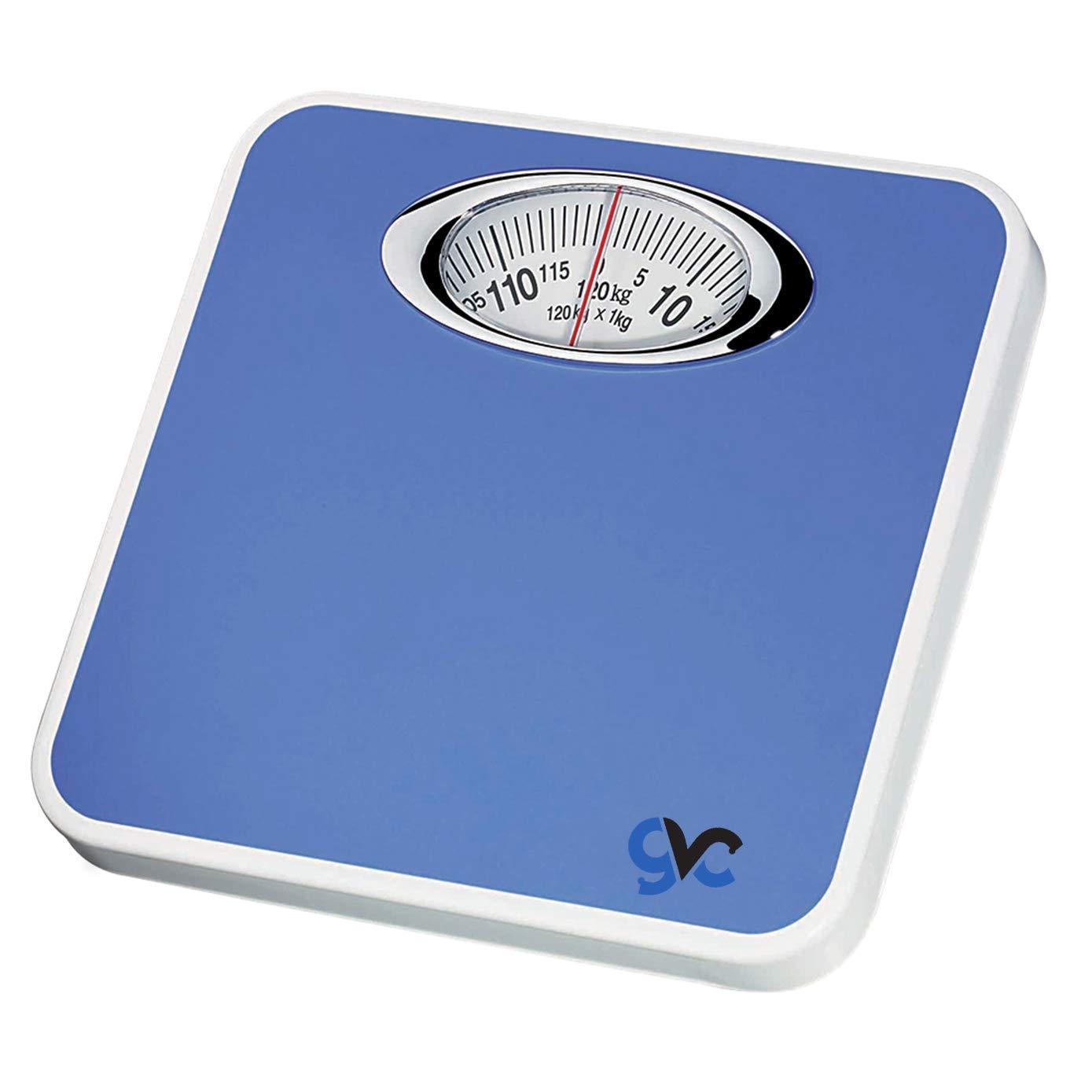 GVC GVC Deluxe Personal Manual Analog Weighing Scale upto 120 kg capacity for human body weight machine (Mechanical Weighing Machine) - Blue