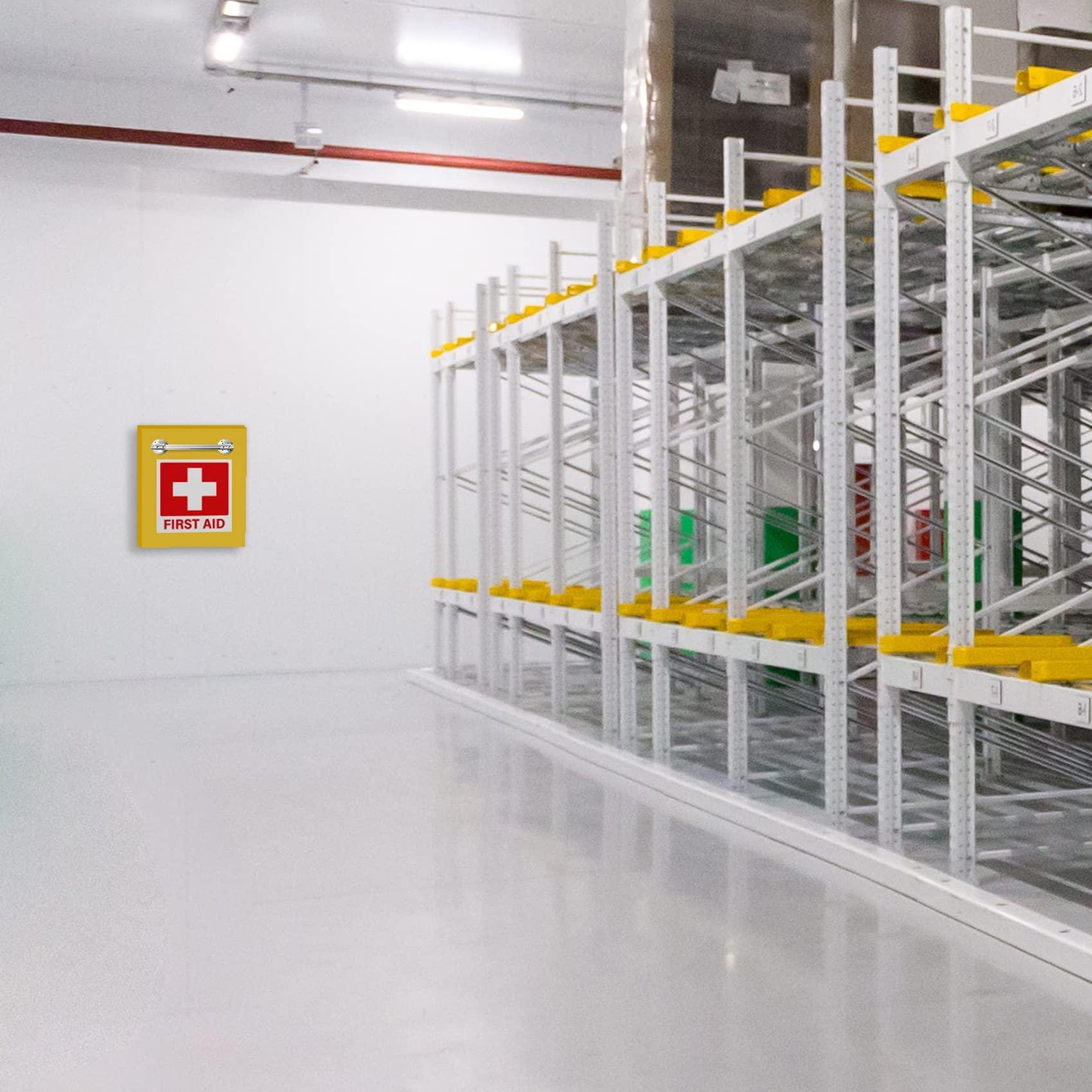 Sutter Signs First Aid Stickers 10-Pack | Square 5.5-inch by Sutter Signs