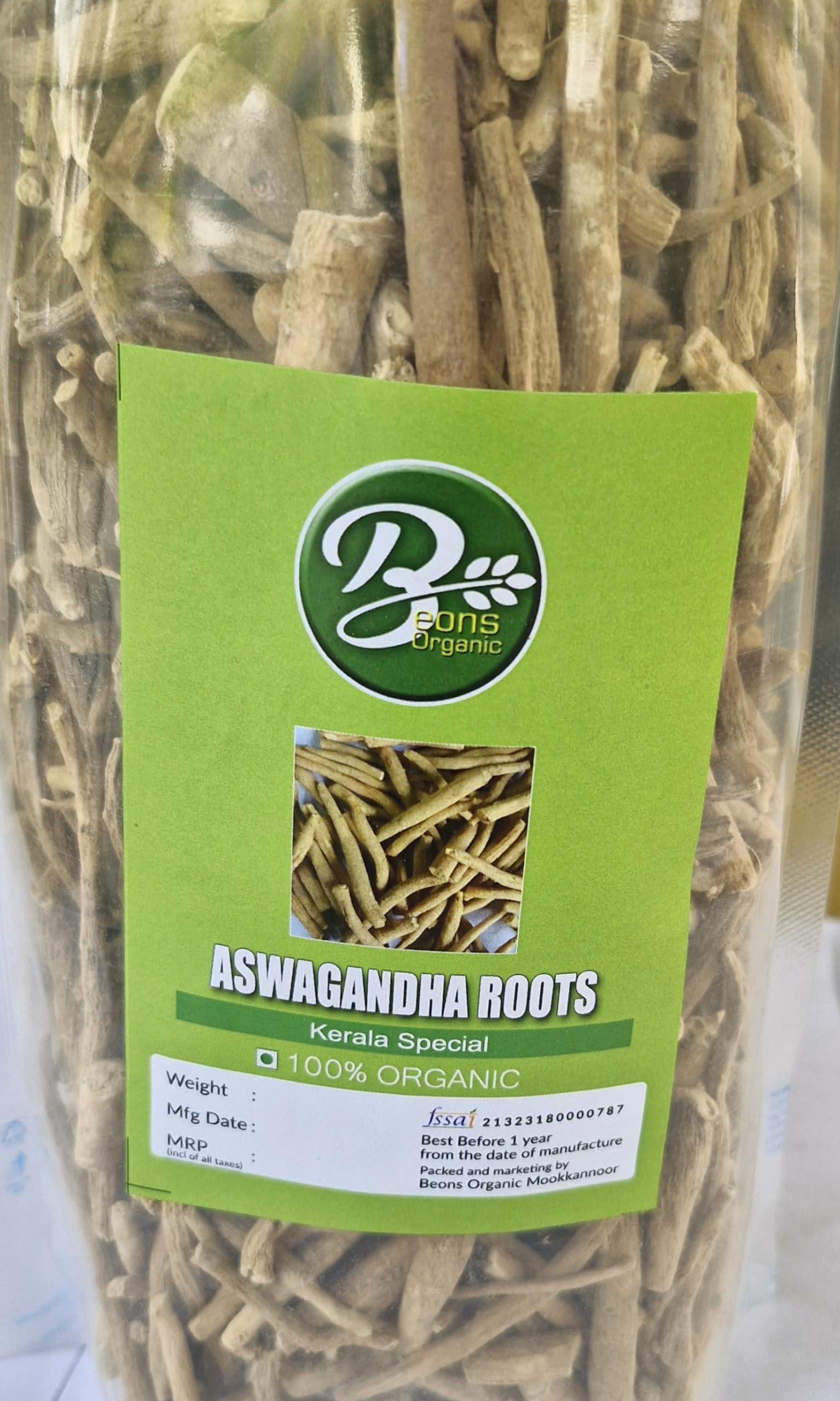 Generic Beons Organic Ashwagandha Roots/Amukuram 300GM
