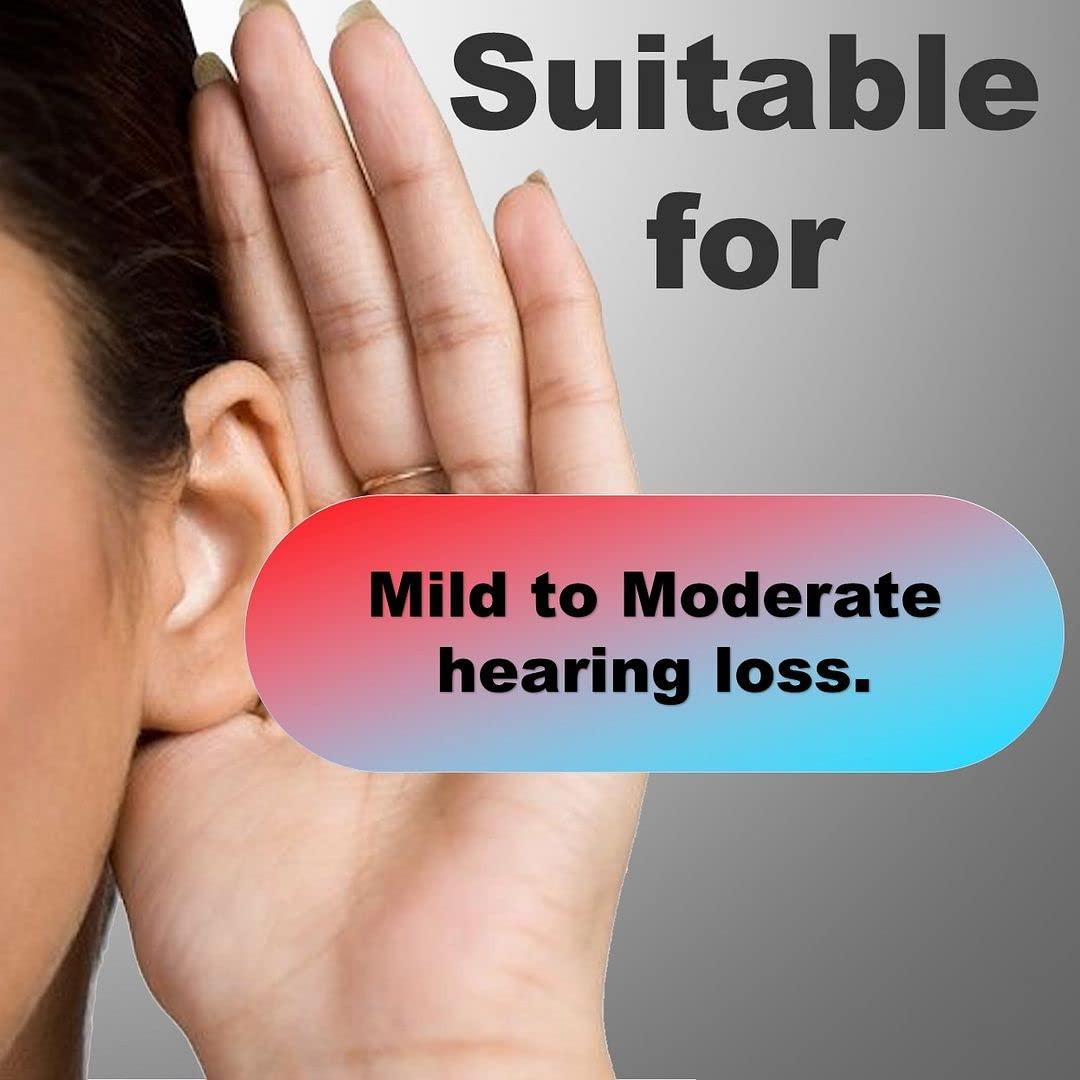 Enlinea Enlinea ENL-19 Behind-The-Ear (Bte) Hearing Aid Machine For Ear Old Age | Suitable For Mild To Moderate Hearing Loss (Pack of 2)
