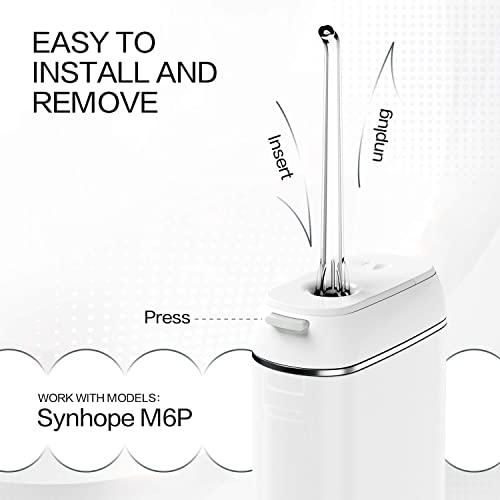 SYNHOPE 4pcs Standard Type Replacement Tips for SYNHOPE Mini Portable Water Flosser