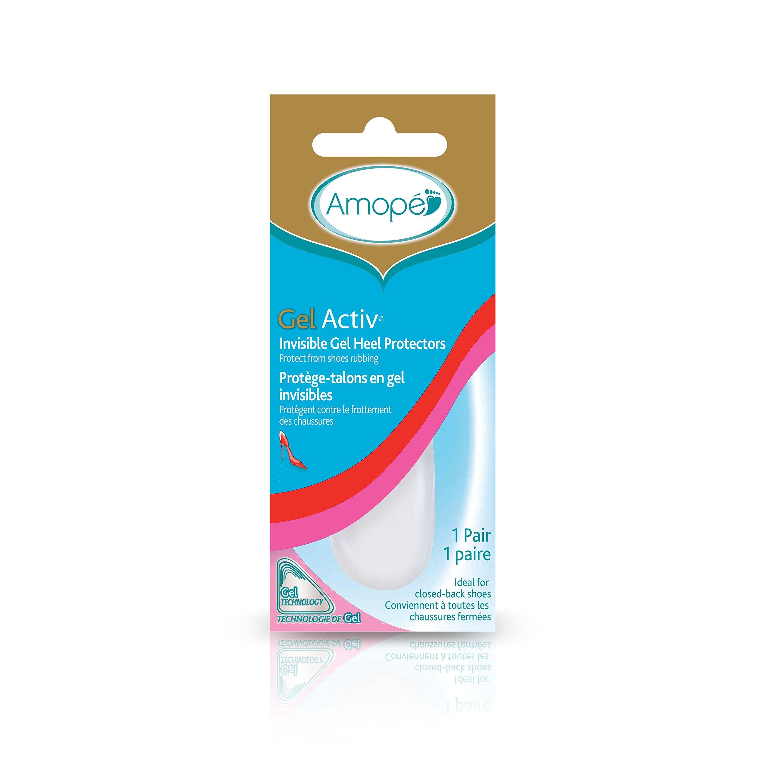 Amope Amope GelActiv Invisible Gel Heel Protectors - Insole for Women, 1 pair, also available Heel Cushions, Sensitive Spots, and Ball of Foot
