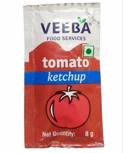 VEEBA VEEBA Ketchup Tomato 8 Gms 1200 Sachet (12 PACK OF 100) free 250 gm sandwich Spread and 280 gm pizza Sauce