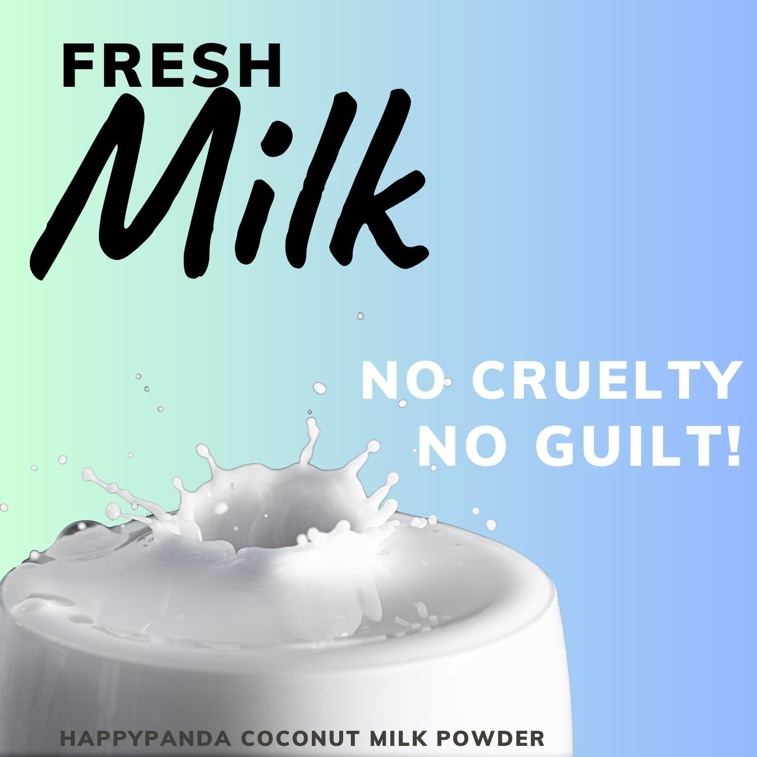 HappyPanda HappyPanda Premium Vegan Coconut Milk Powder Horeca Value Pack (2.5 Kg) - Preservative Free Plant Based Coconut Milk Powder