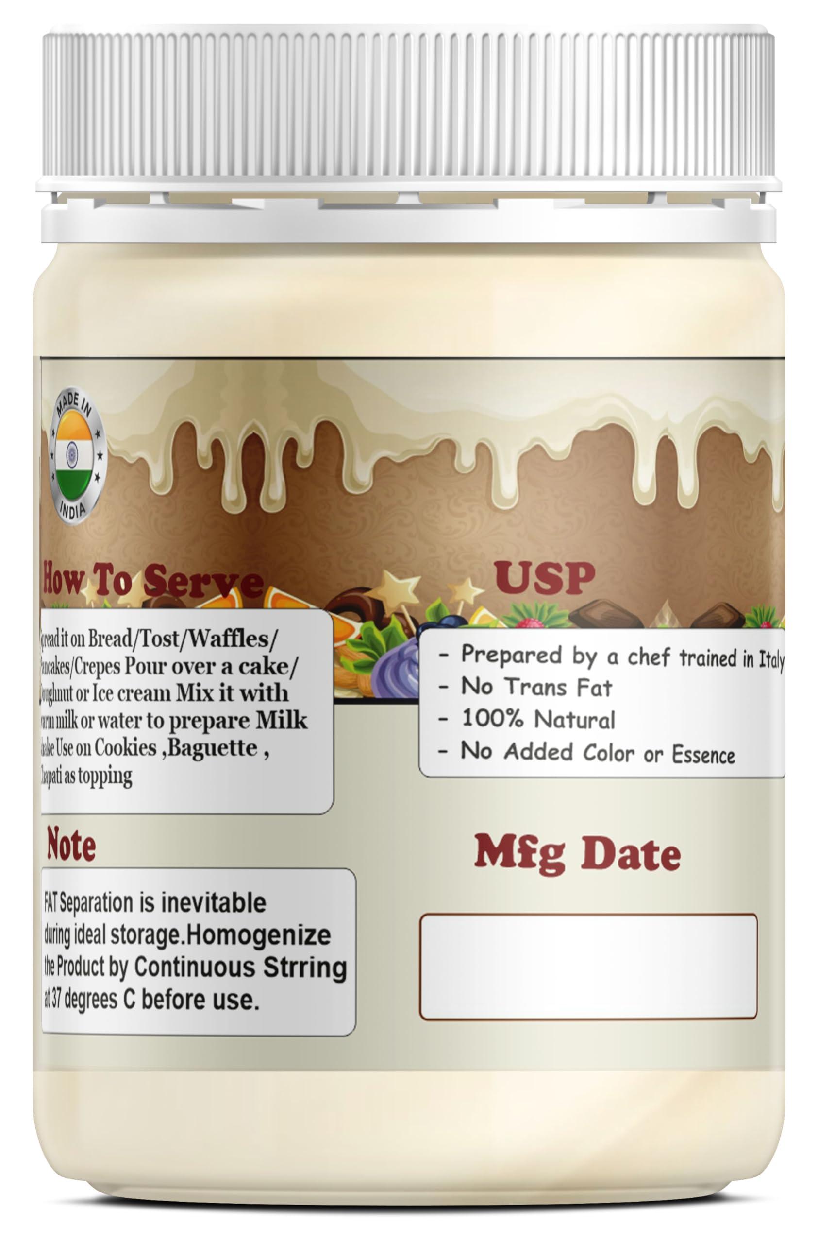 RED CLIFF RED CLIFF White Chocolate Spread | Combo Pack Of 3 | Made with Low Fat Cocoa Butter| Vegetarian | All Natural Ganache | (White Chocolate Spread | 350gx3 |)