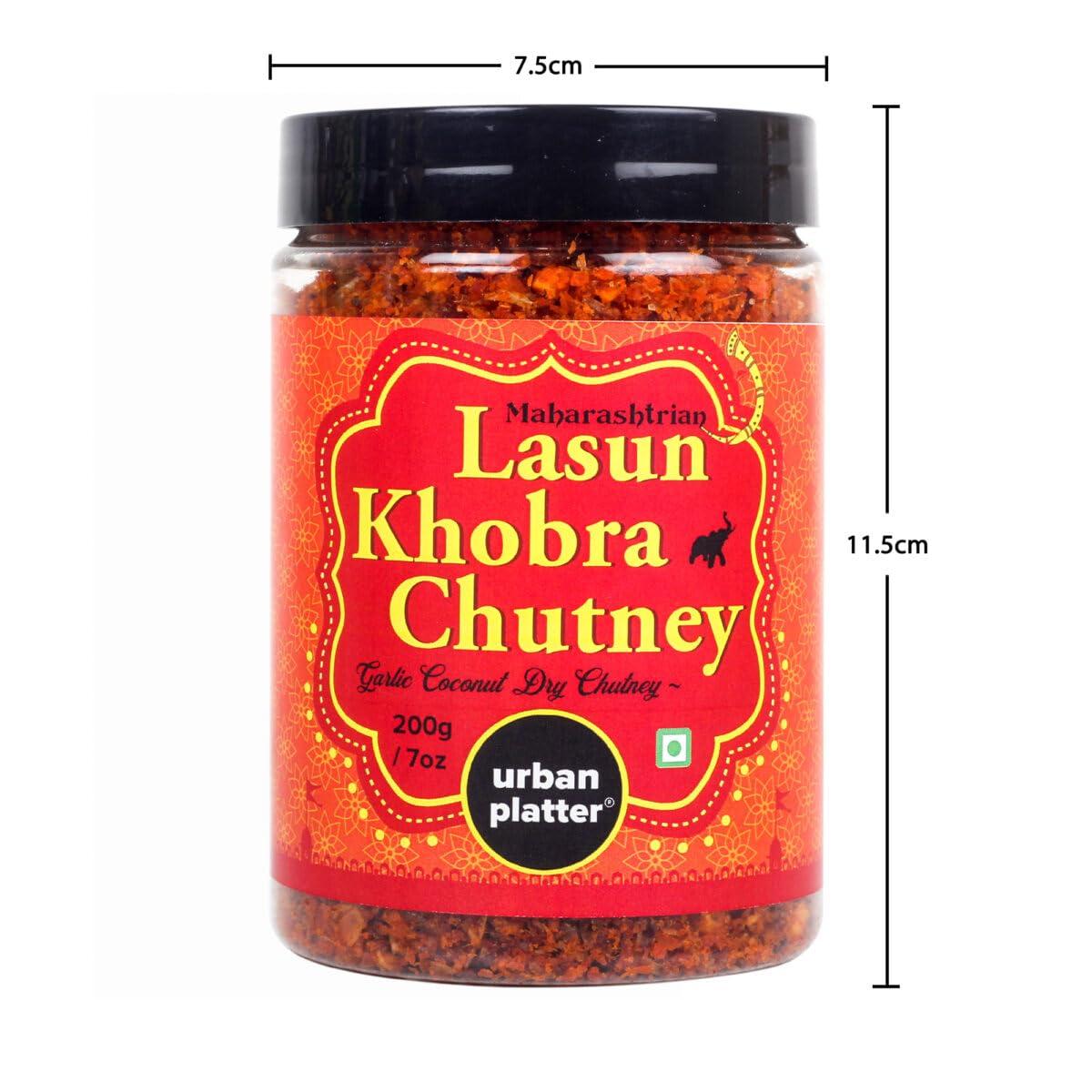 urban platter Urban Platter Garlic Coconut Chutney, 200g / 7oz [Maharashtrian Lasun Khobra Chutney]