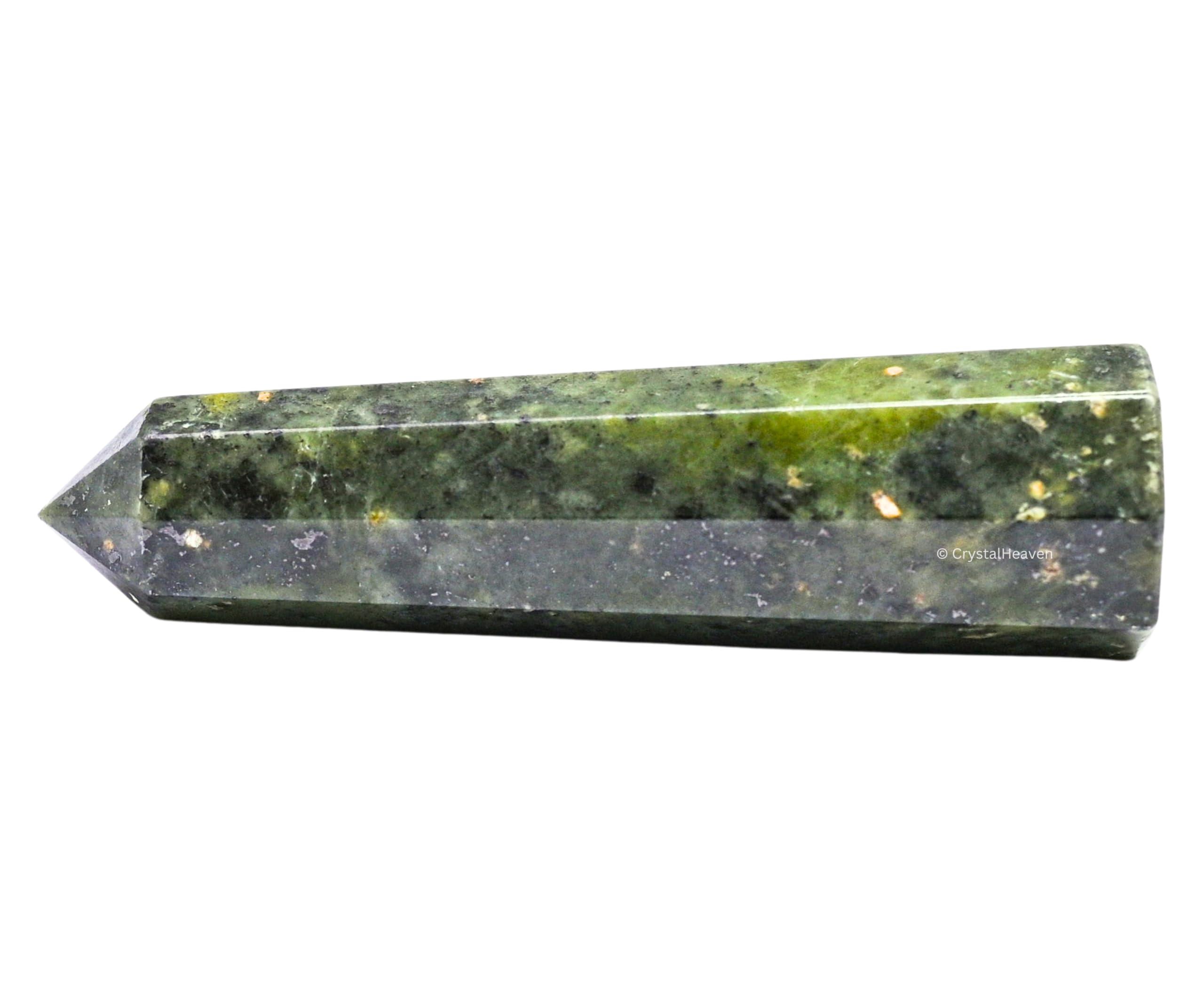 Crystal Heaven Crystal Heaven Certified Green Jade Tower Obelisk Point For Chakra, Healing And Balancing - Aaa Grade Original Certified Gemstone Agate For Reiki Meditation Yoga Spiritual (2-3 Inches)