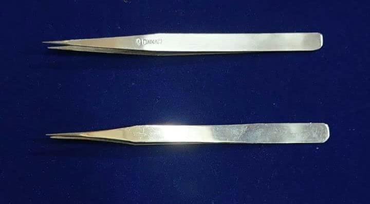 Shyam Sarowar Jewellery Tools 8013077834 Jewellery tools Chimti 2 in 1 Tweezer Set, Diamond picking tweezer.