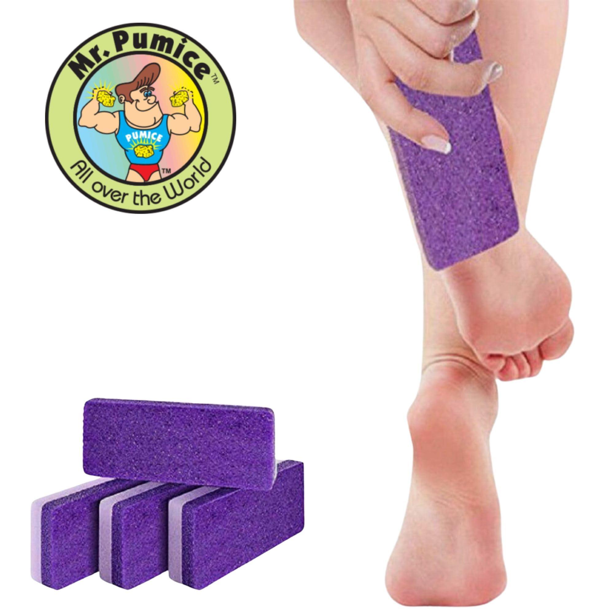 Mr. Pumice Mr. Pumice Ultimate Pumi Bar (4 Pack): 2-in-1 Callus Remover, Pedicure Stone & Ped File Scrubber for Smooth Feet and Heels, Dual-Grit (Medium + Coarse)