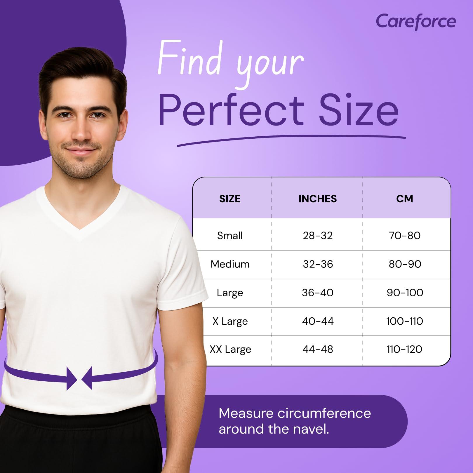 Careforce - The Force Behind Your Health Careforce Abdominal Belt After Delivery Belt for Women Tummy Maternity Belt Postpartum Belt After Delivery C Section Post Pregnancy Belt for Tummy Reduction Belly Fat Belt for Women & Men -Grey -S