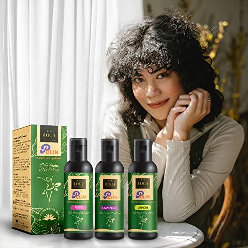 PCLIN PCLIN MENSTRUAL CUP WASH -50 Ml- ROSE fragnance- Liquid For Washig Period Cup,Natural- With Aloe Vera, Neem For Women, pocket friendly (Lavender)