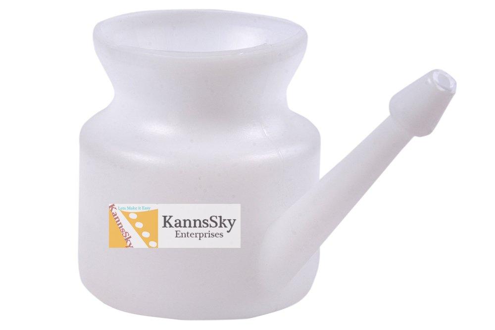 KannsSky KannsSky Plastic Jala Neti Pot - 500 Ml (Milky)
