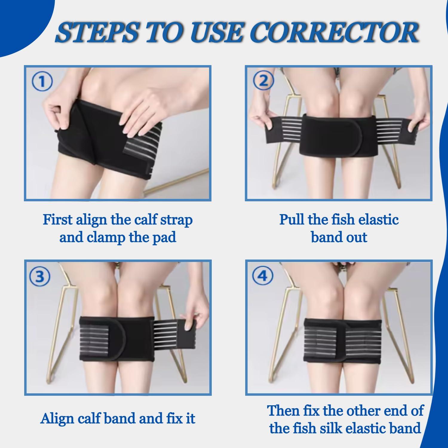 Lexotho Lexotho bow leg correction belt for men o/x type women leg corrector o/x type leg correction support strap brace bandage Correction Brace Belt (Large)