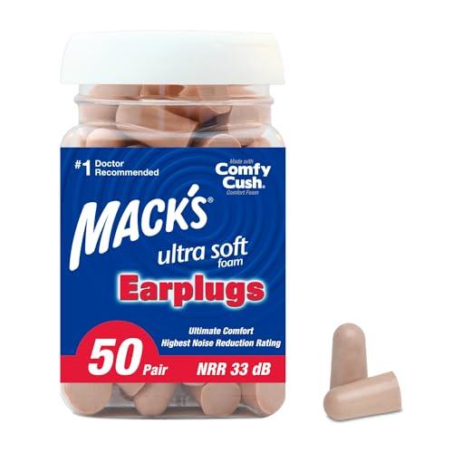 Mack's Mack'S Ear Care Ultra Soft Foam Earplugs, 50 Count
