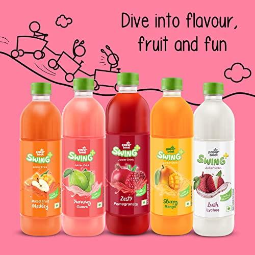 Paper Boat Paperboat Swing Mixed Fruit Medley Juice with Vitamin D, 600 ml Each - Pack of 6